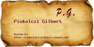 Piskolczi Gilbert névjegykártya